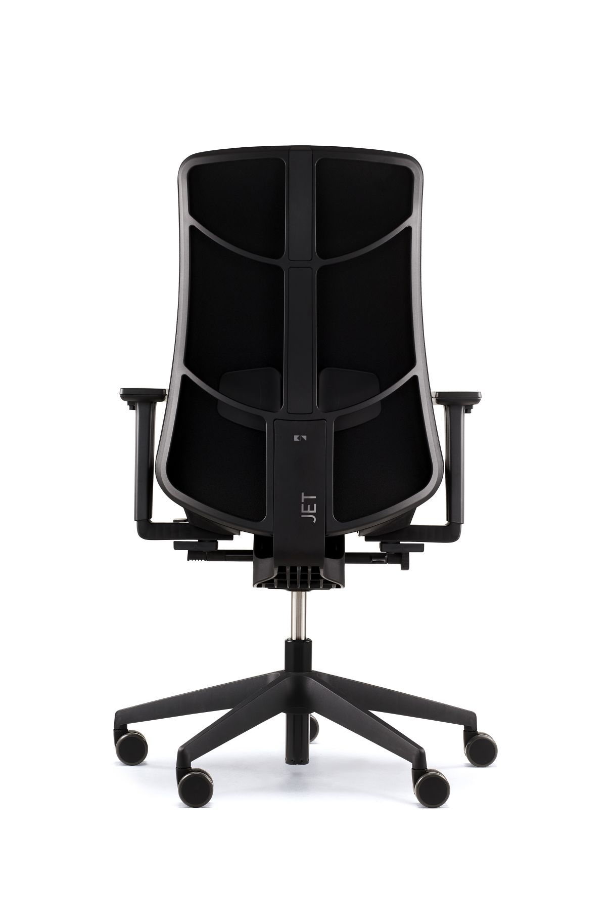 JET.III SE Bürodrehstuhl schwarz Softpolster m. Hartbodenrollen